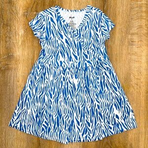 Diane Von Furstenberg x Target girls blue strip dress